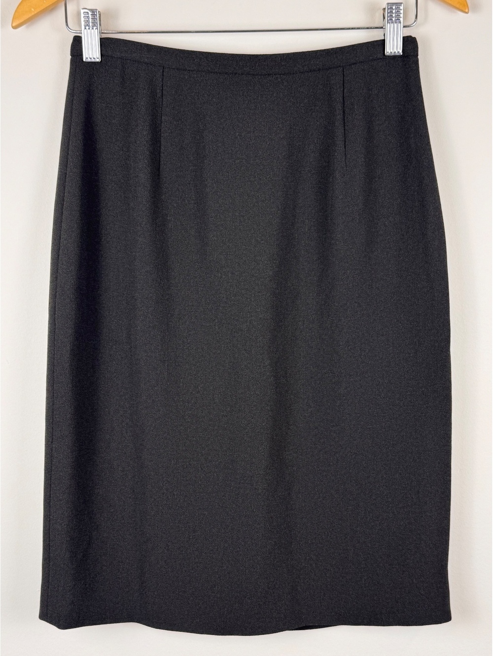 Ann Taylor Vintage Black Skirt Suit Set Blazer Pencil Skirt Size 4 Career - Picture 8 of 13
